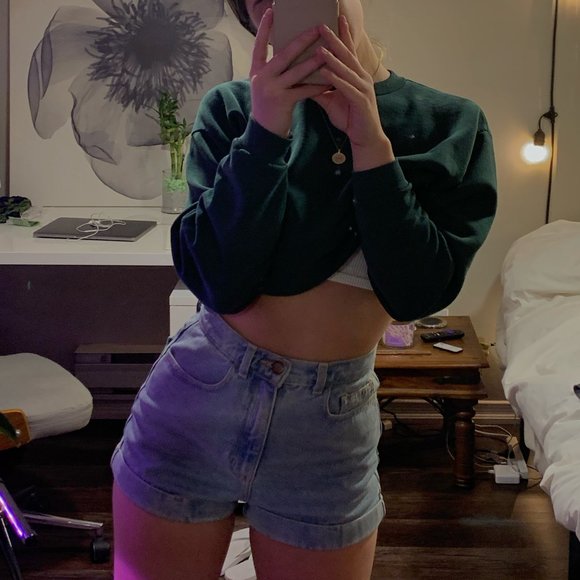 American Apparel Jean Shorts Size 27 - Picture 6 of 8